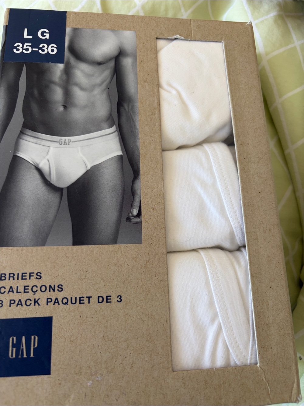 GAP Men White Briefs 3-Pack